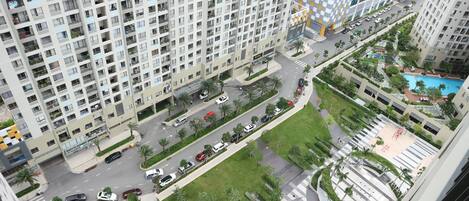 Outdoor banquet area