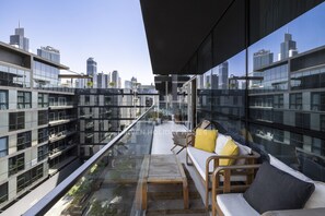 Family Apartment, 2 Bedrooms, Balcony, City View | Terrace/patio