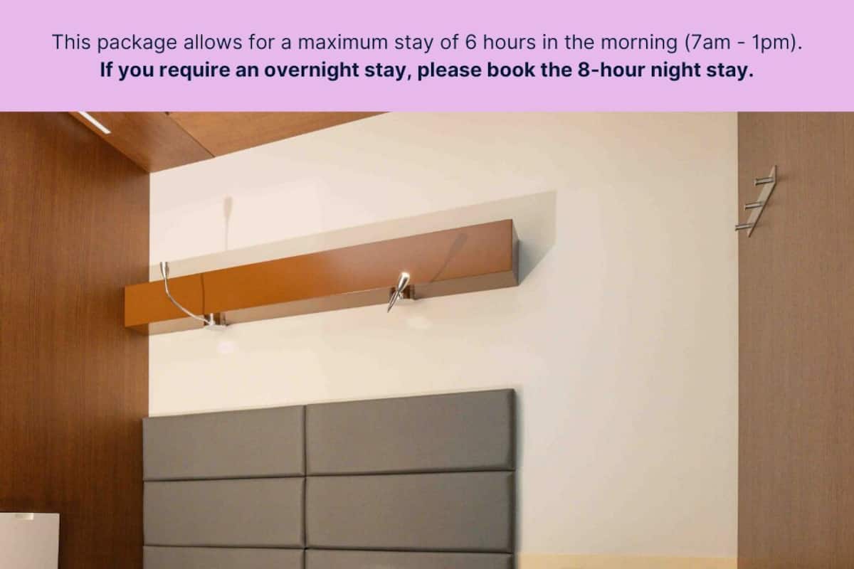 Single or Double YAWN Cabin (6 Hour Morning Stay from 07:00-13:00 hrs (7am-1pm)
