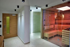 Un sauna, masajes