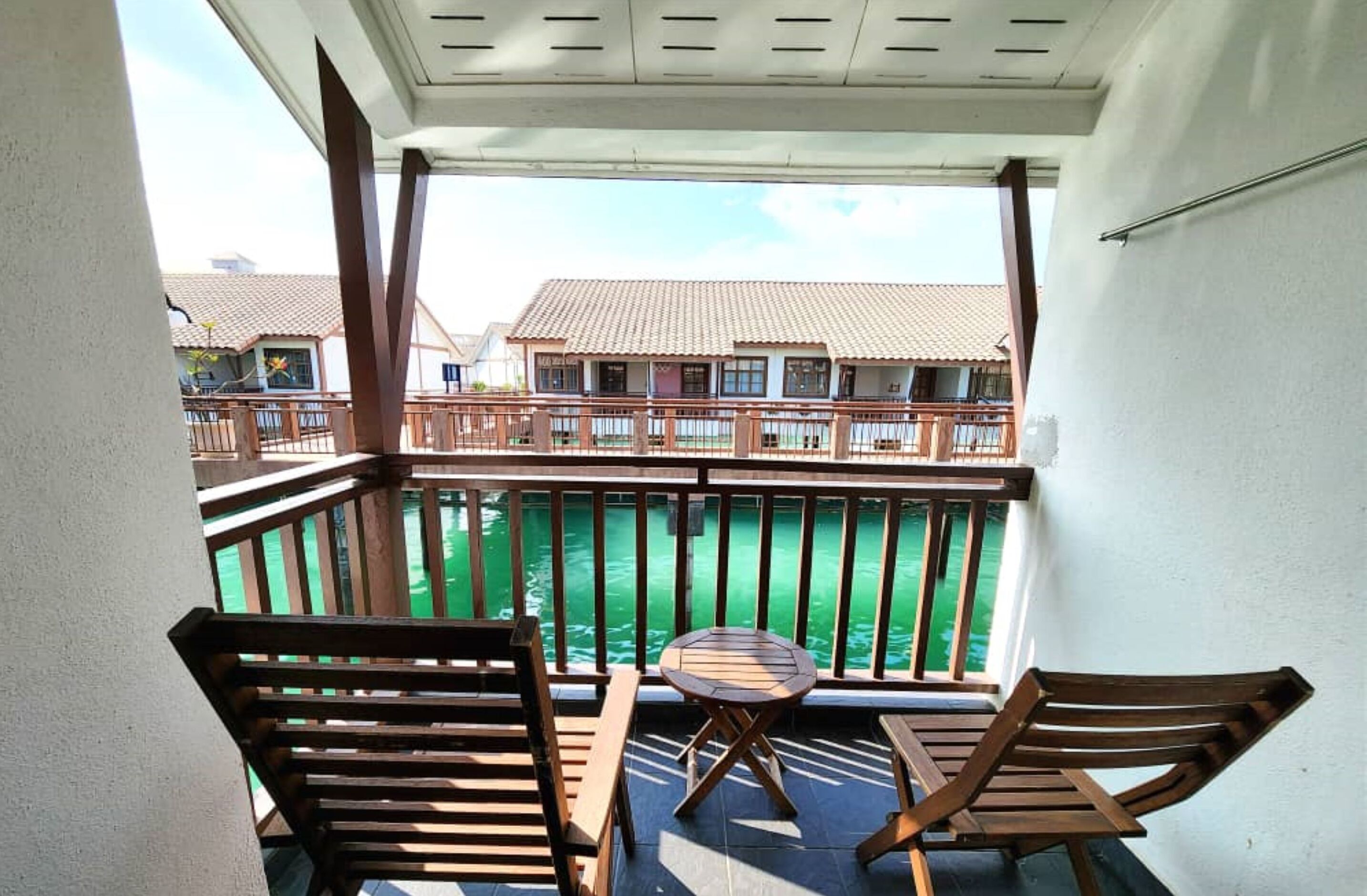 Executive-Chalet, eingeschränkter Meerblick | Blick vom Balkon