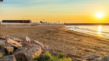 Vlak bij het strand