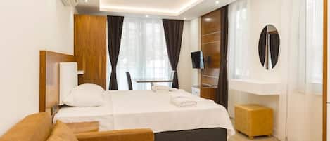 Studio | Sengetøy av topp kvalitet, minibar, wi-fi (inkludert) og sengetøy