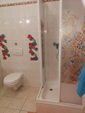 Serviettes fournies, savon, shampoing, papier toilette