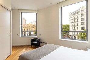 Appartement Deluxe, 1 chambre | 1 chambre, coffres-forts dans les chambres, rideaux occultants