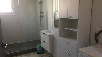 Room | Bathroom | Hair dryer, towels, soap, toilet paper