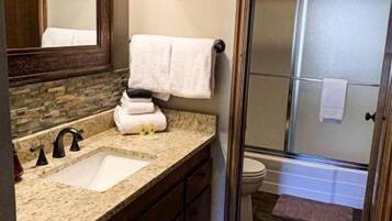 Hair dryer, towels