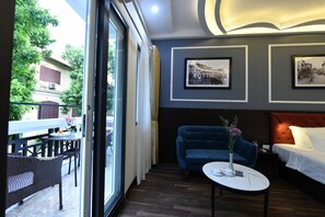 Junior Double Room, 1 King Bed, Balcony, City View | View from room