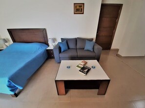 스튜디오 | 거실 공간 | 위성 채널 시청이 가능한 42인치 평면 TV, TV