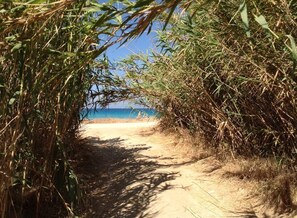 Beach nearby, beach towels