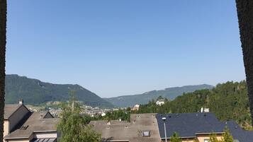 Vue depuis lâhĂ©bergement