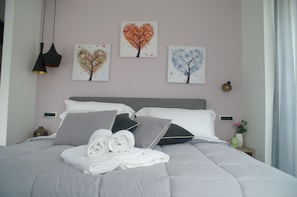Appartamento (Malva) | 1 camera, biancheria da letto di alta qualità, copriletto in piuma