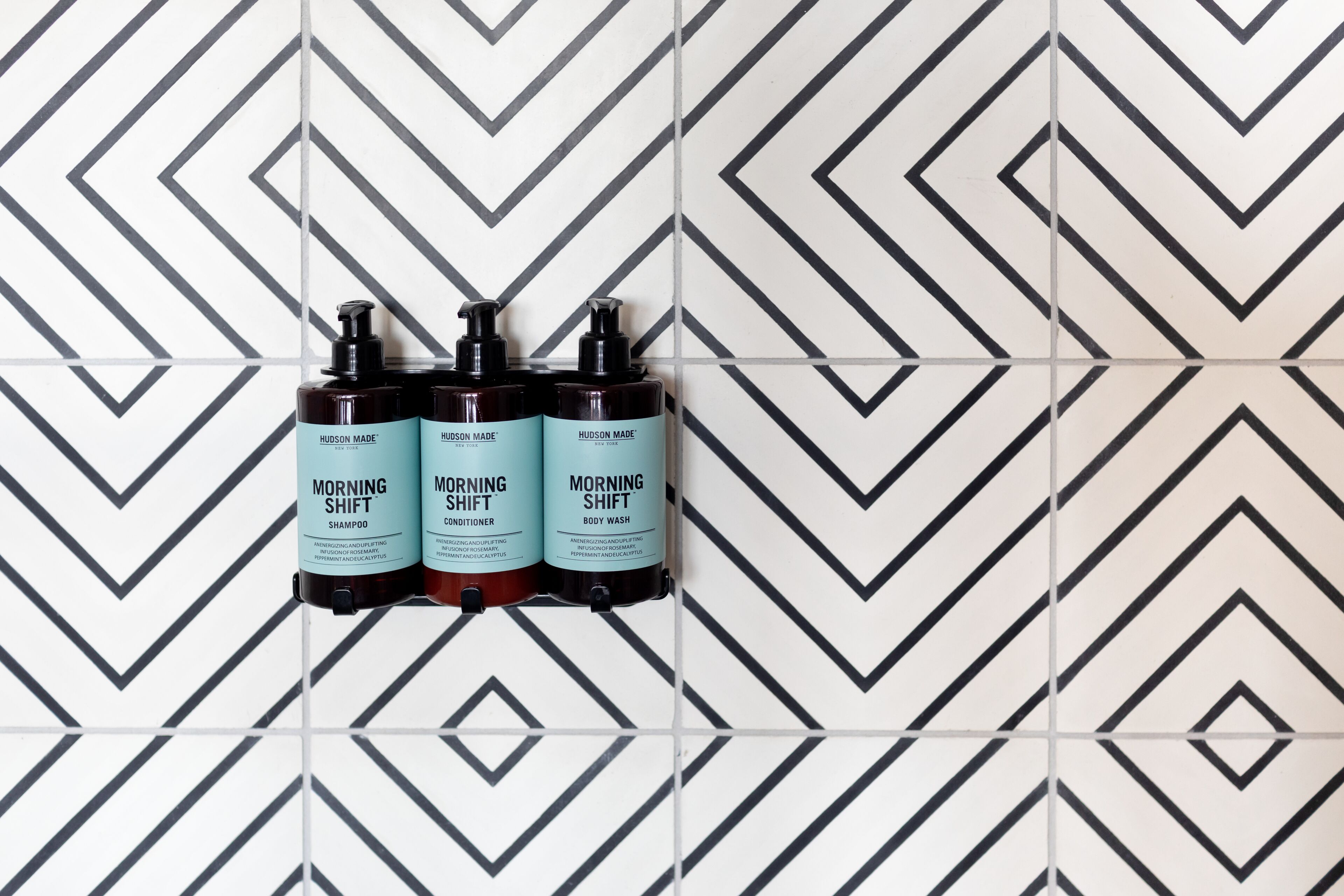 shower, rainfall showerhead, designer toiletries, hair dryer