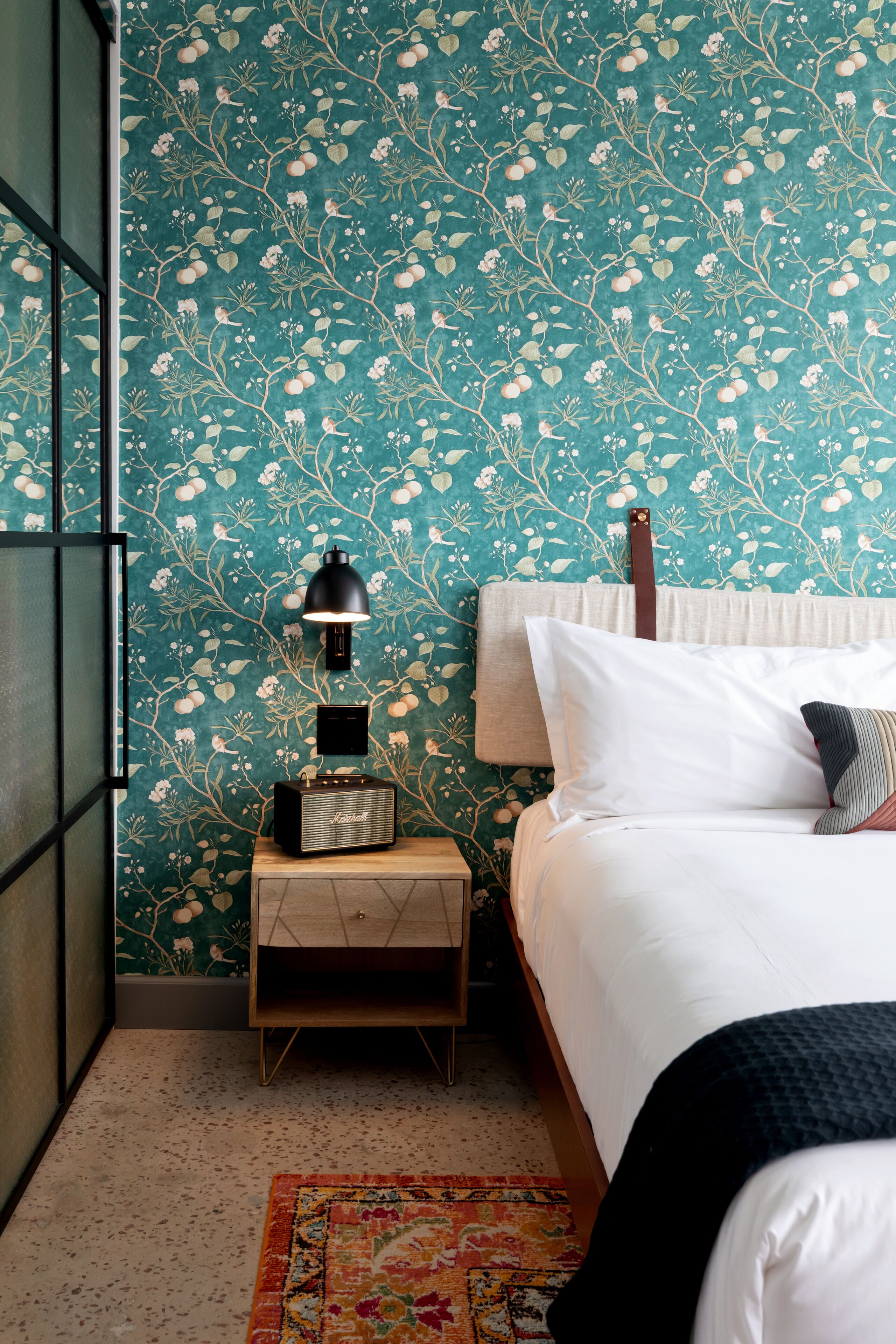 egyptian cotton sheets, premium bedding, pillow-top beds, minibar