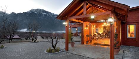 Front of property – evening/night