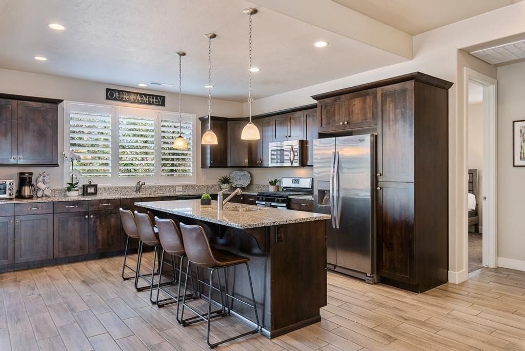 บ้านพัก, 5 ห้องนอน | ครัวส่วนตัว | ตู้เย็น, ไมโครเวฟ, เตาอบ, เครื่องล้างจาน