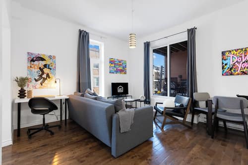 Departamento Deluxe, 1 habitación, patio, vista a la ciudad (Mont-Royal 202) | Vista desde la habitación