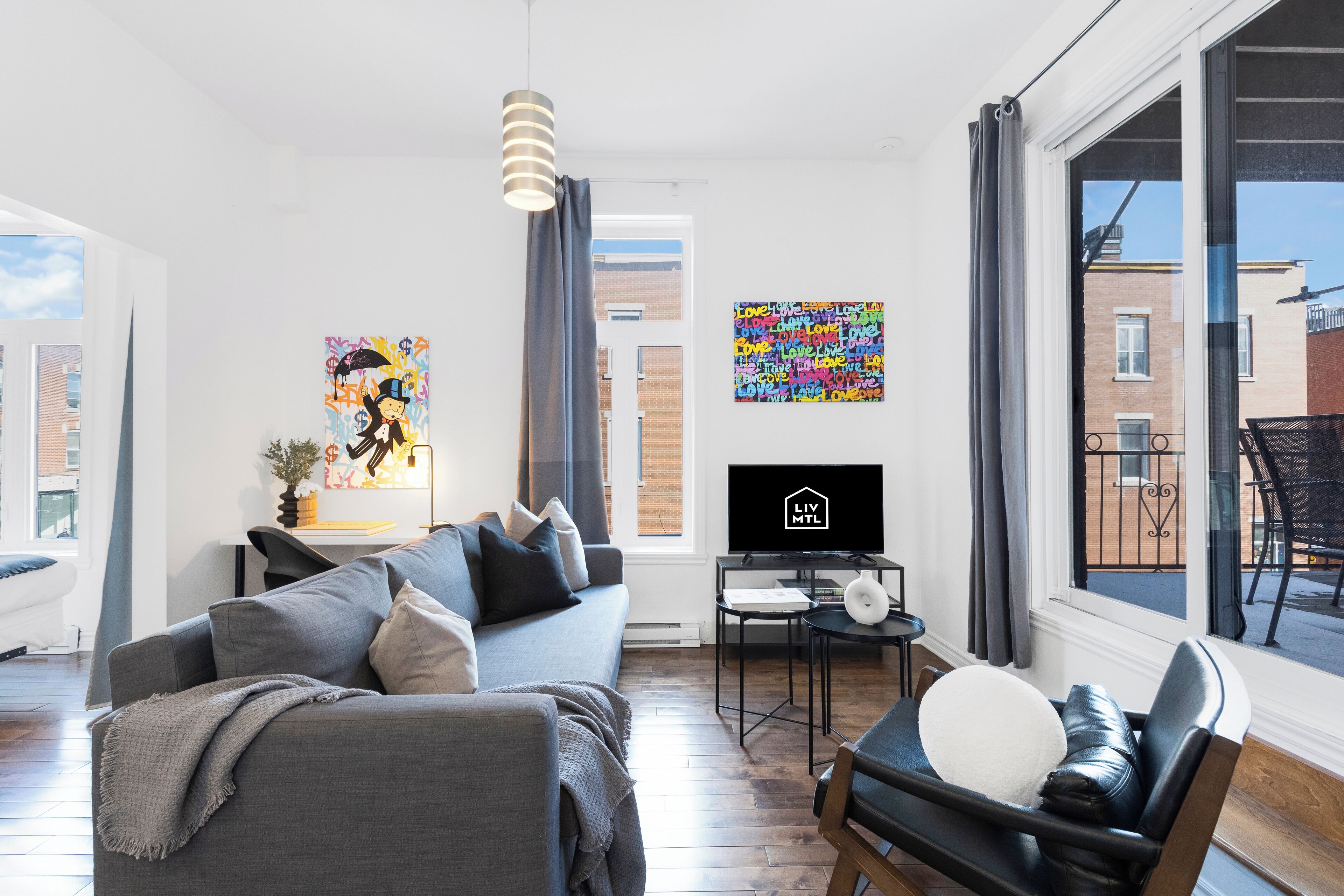 Deluxe Apartment, 1 Bedroom, Patio, City View (Mont-Royal 202) | View from room