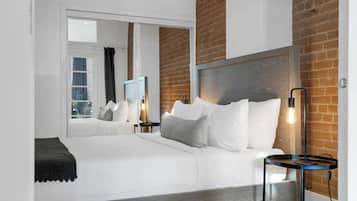 Superior Apartment, Multiple Beds, Fireplace, City View (Downtown 301) | 3 bedrooms, premium bedding, down duvets, memory-foam beds