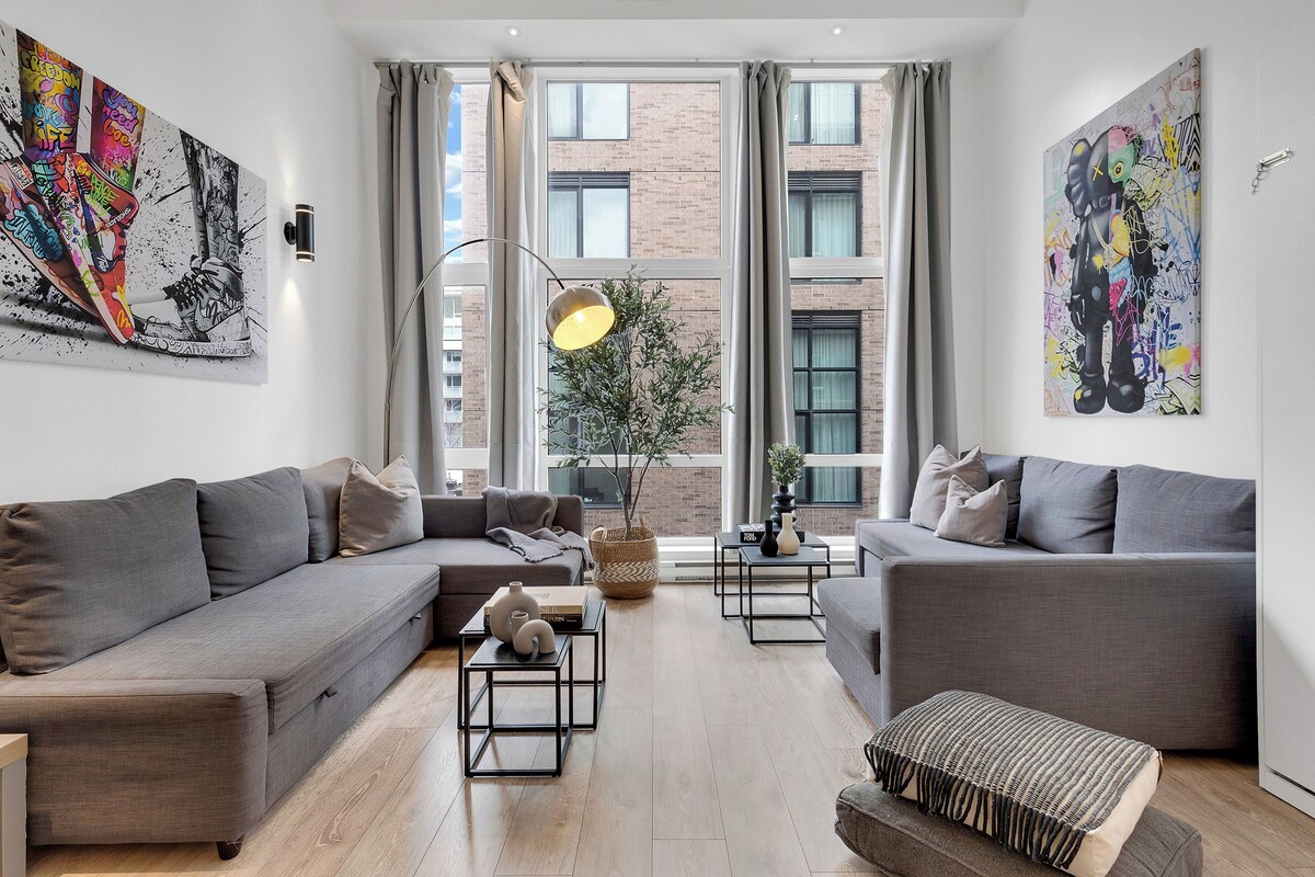 Superior Duplex, Multiple Beds, City View (Duplex Downtown 502) | Living area