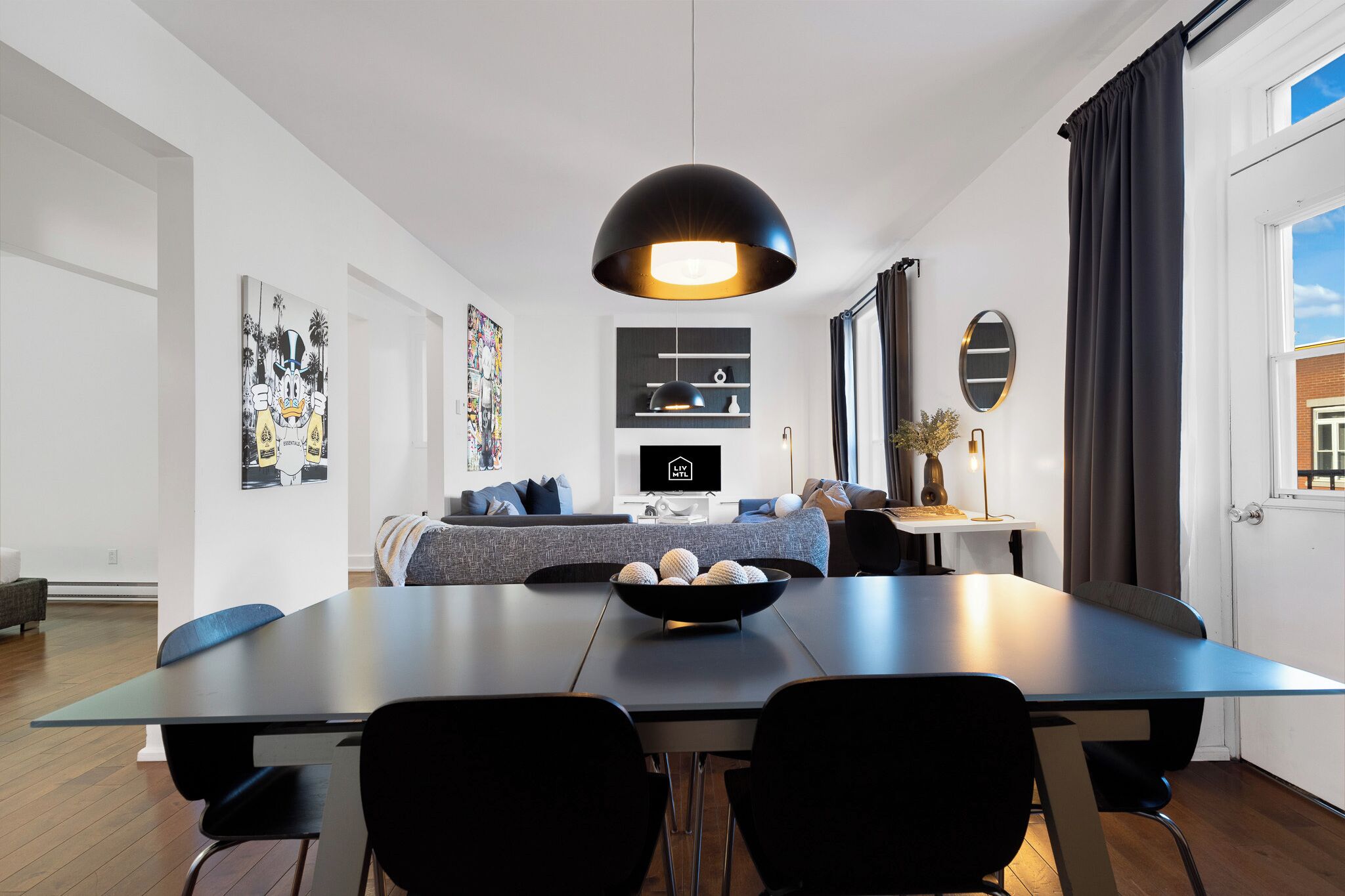 Appartement Premium, 4 chambres, animaux de compagnie acceptés, vue ville (The CH3 - Suite 3) | Restauration dans la chambre