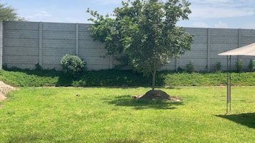 Outdoor banquet area