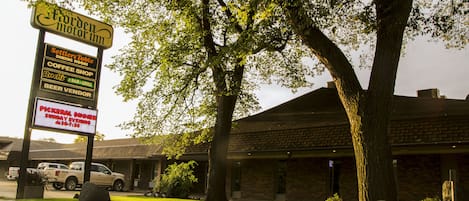 Front of property – evening/night