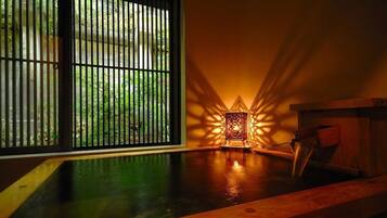 Deluxe Japanese Style Room for 5 People with Private Hot Spring Bath - Irori -, Non-Smoking | Bathroom | Hair dryer, slippers, electronic bidet, towels