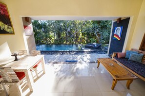Villa, 3 habitaciones | Área de sala de estar