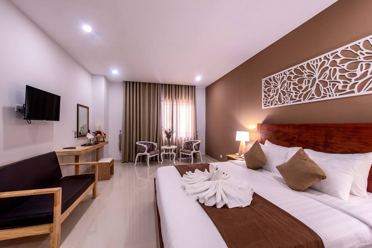 1 chambre, minibar, bureau, chambres insonorisées