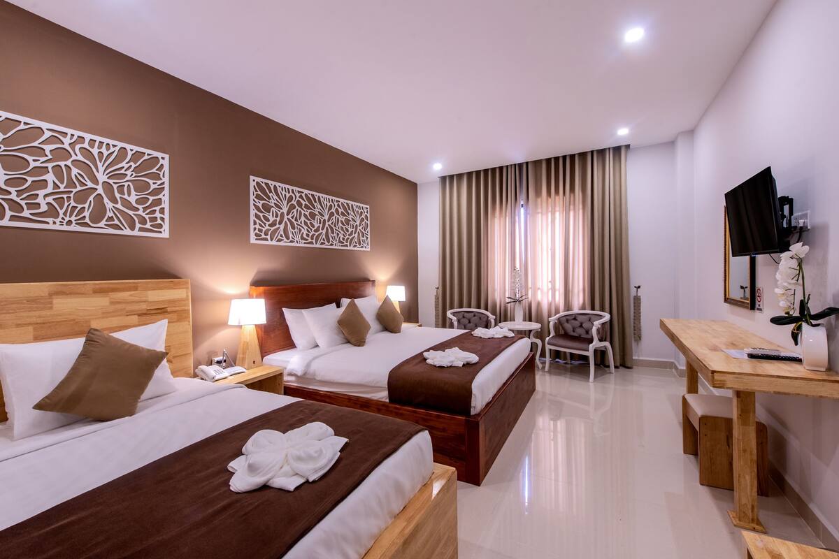 1 chambre, minibar, bureau, chambres insonorisées