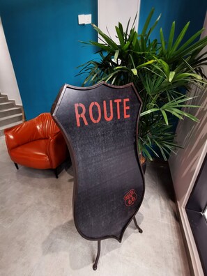 Majoituspaikan sisäänkäynti