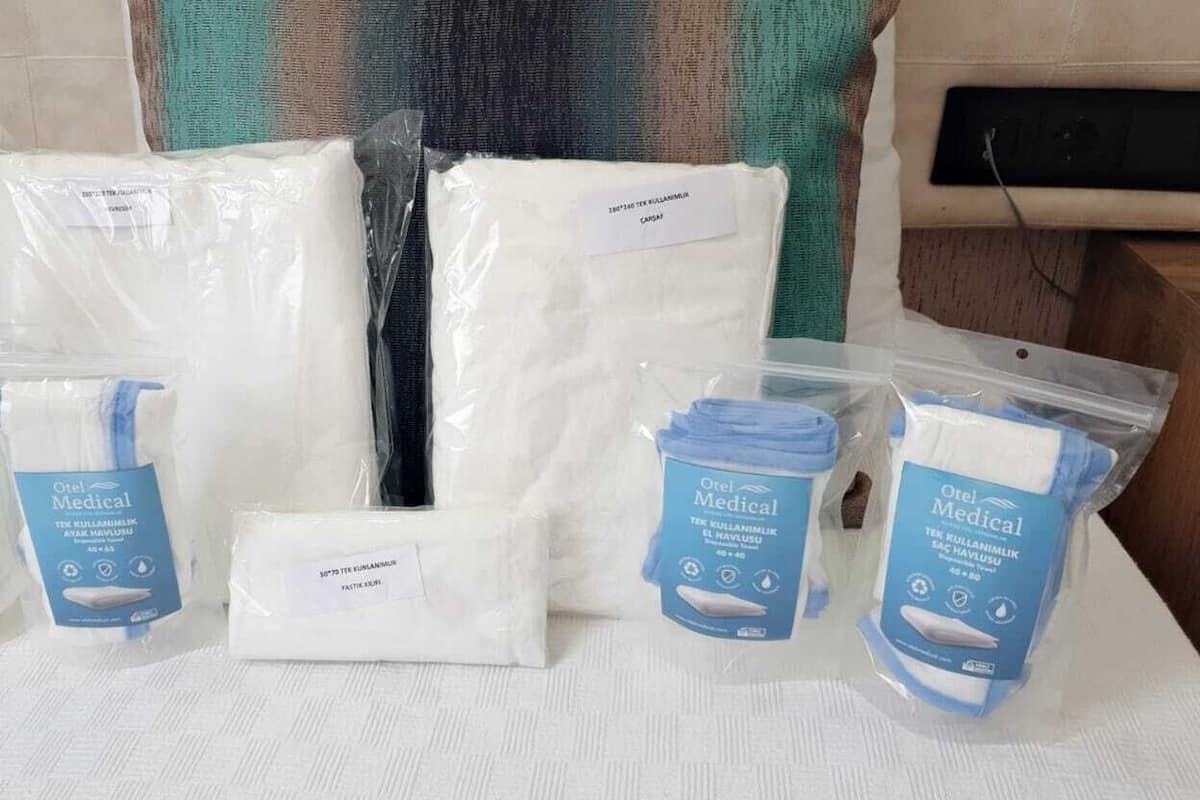 Hygienic Room, Single use towels, linens, sheet