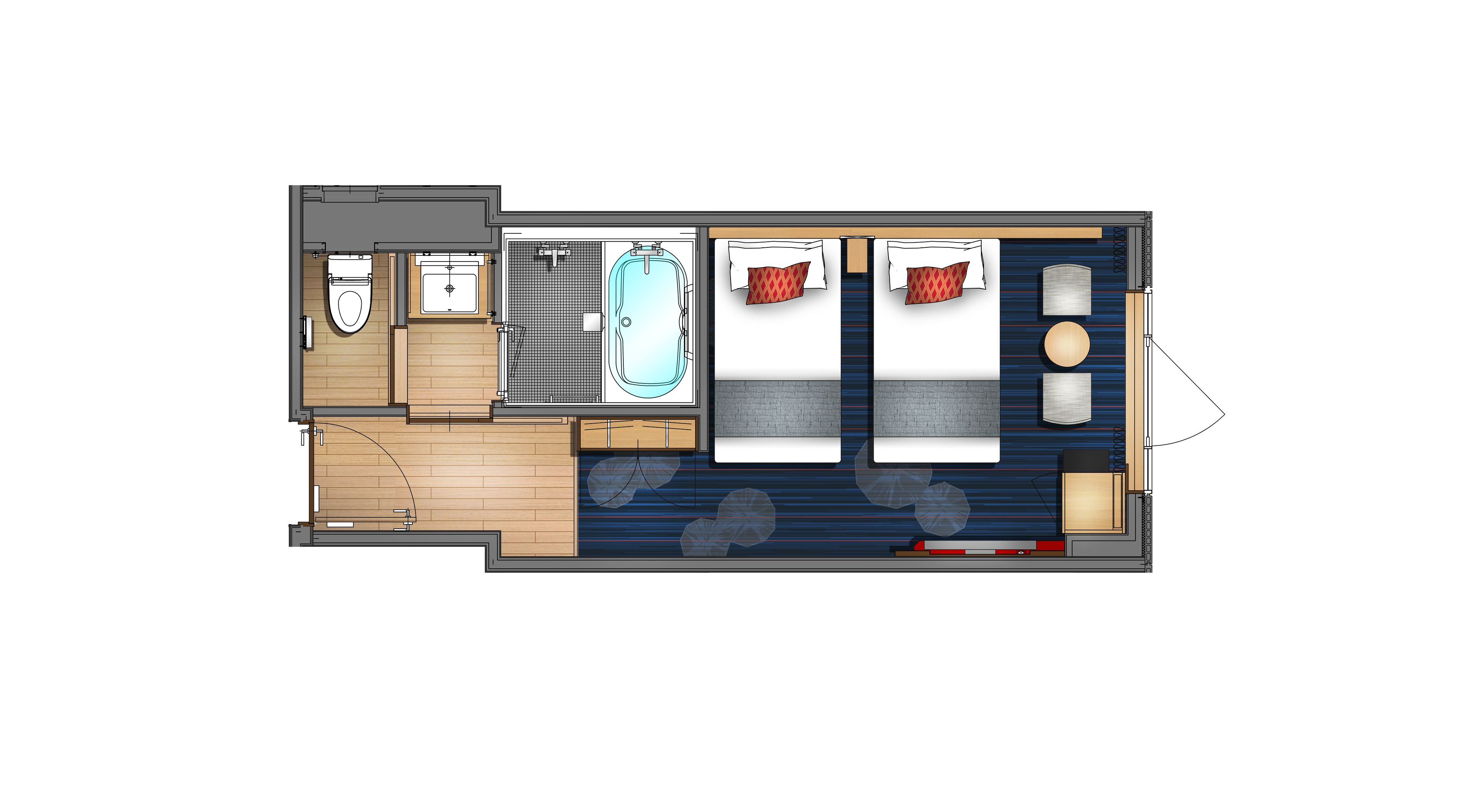 standard twin room | 1 bedroom, premium bedding, pillow-top beds, in-room safe