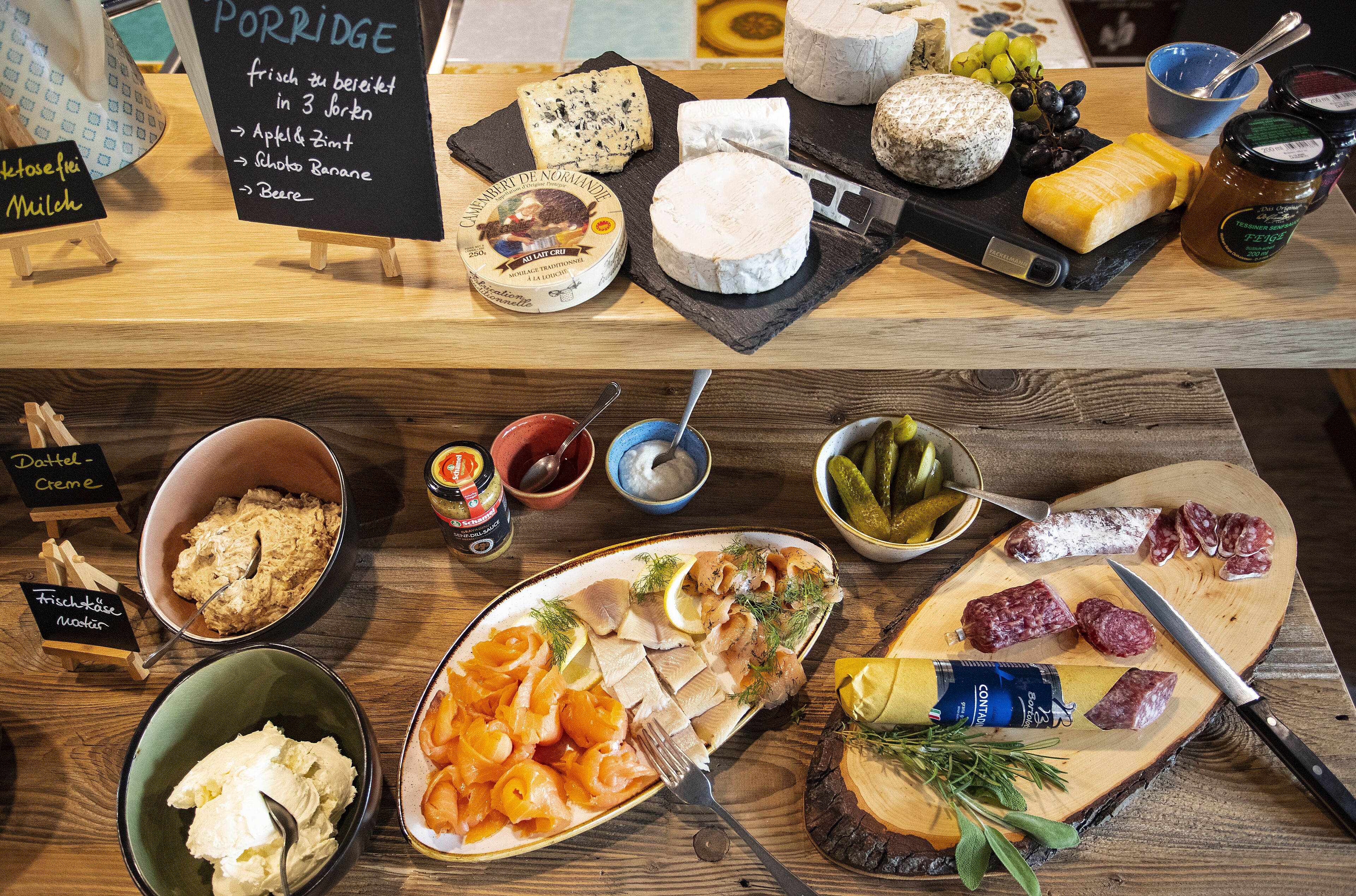 daily buffet breakfast (eur 21.90 per person)