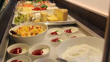 Daily buffet breakfast (EUR 23.50 per person)