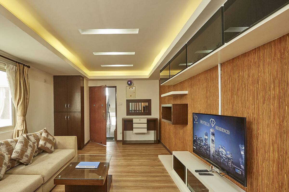 Serene Dawn view @Patan 3BHK | Living area