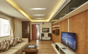 Serene Dawn view @Patan 3BHK | Living area