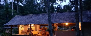 Front of property - evening/night - Atta Rainforest Lodge (Mauisparu)