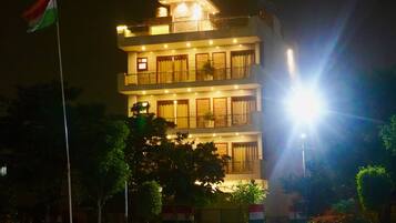 Front of property – evening/night