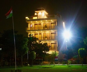 Front of property - evening/night - Hotel Gracia Golf (Gurugram)