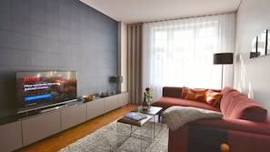 Superior Apartment, Private Bathroom (Moonlight) | Living area