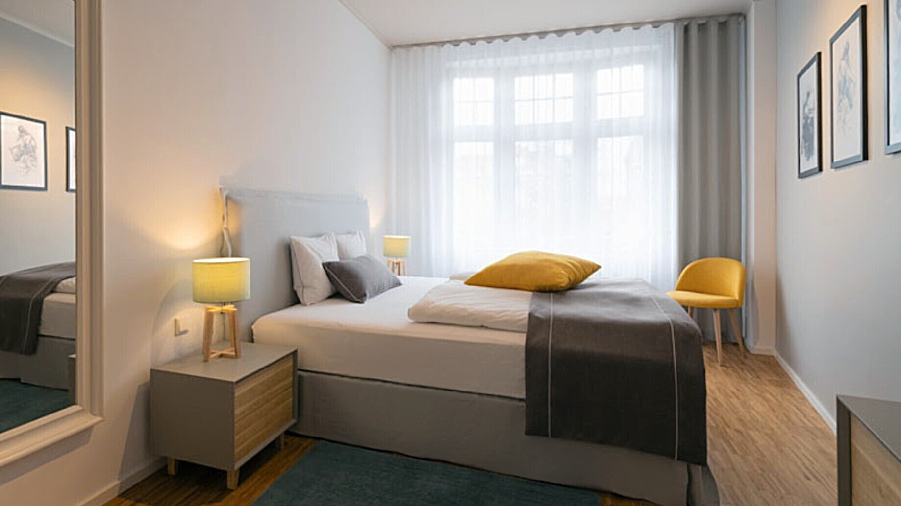 Deluxe Apartment, Private Bathroom (Sunshine) | 1 bedroom, premium bedding, down duvets, memory-foam beds