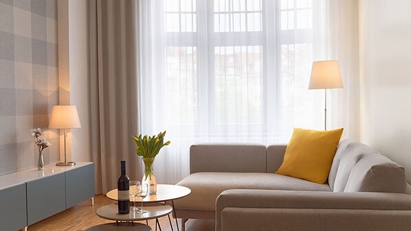 Deluxe-huoneisto, oma kylpyhuone (Sunshine) | Lounge