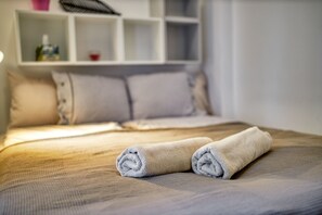 城市公寓 (1) | 笔记本电脑工作区、遮光窗帘、免费 WiFi、床单