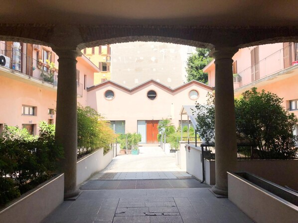 Interior entrance