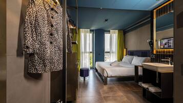 Down duvets, minibar, in-room safe, desk