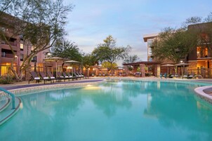 Outdoor pool, open 7:00 AM to 9:00 PM, pool umbrellas, pool loungers