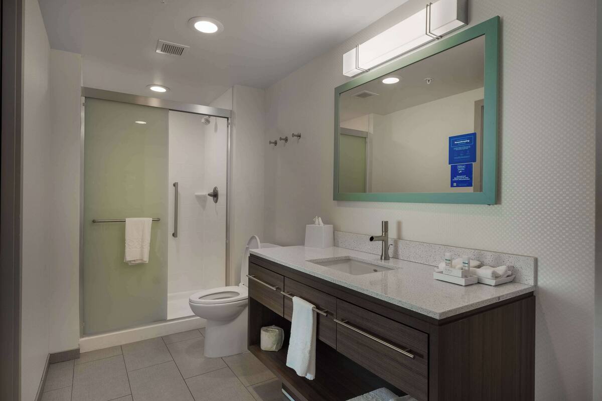 suite, 1 bedroom, non smoking | bathroom shower