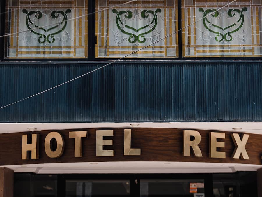 Voorkant van accommodatie